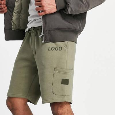 China Anti-wrinkle custom 2022 Summer Cargo Shorts Knee Length Cotton Green Mens 100% Casual Worsted Mens Jogger Shorts for sale