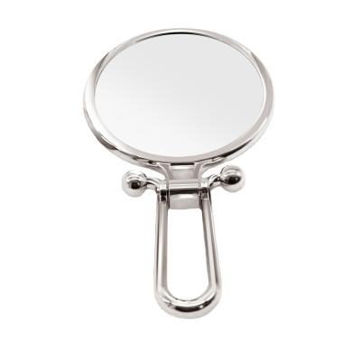 China Hot Selling Double Sided Mirror Portable Foldable Plated Magnifying Makeup Mirror for Women for sale