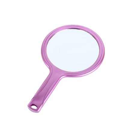 China Two Sides Makeup Mirror Beauty Salon Or Household Magnifying Creative Handheld Bathroom Can Hang Makeup Mirror for sale