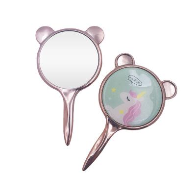 China Factory direct sales customized can be custom design cute handheld cosmetic mirror small for female or student for sale