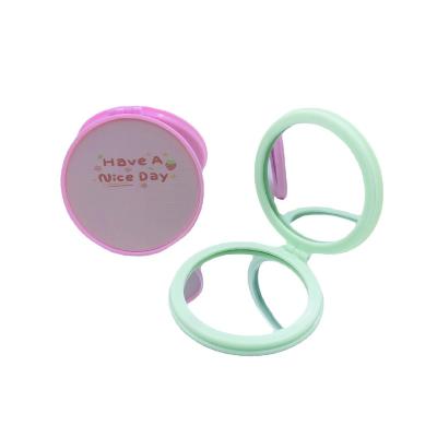 China Wholesale Magnifying Mini Round Pocket Mirror Double Sided Makeup Mirror For Student Easy Carrying Mirror for sale