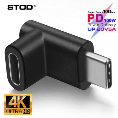 China Mobile Phone USB C Adapter Extra 3.1 Gen 2 Right Angle Male To Female 90 Degree Elbow Extender PD HDMI Data Transfer 3.2 Type C Converter for sale