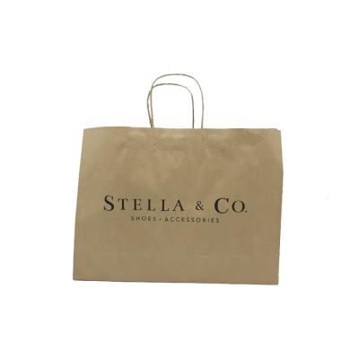 China China Low MOQ Brown Customised Design Grocery Bolsas De Papel Craft Eco-friendly Packaging Paper Bag with Logo for sale