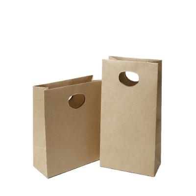 China Wholesale customize printing material used Kraft paper bag carrier bag for shopping packaging for sale