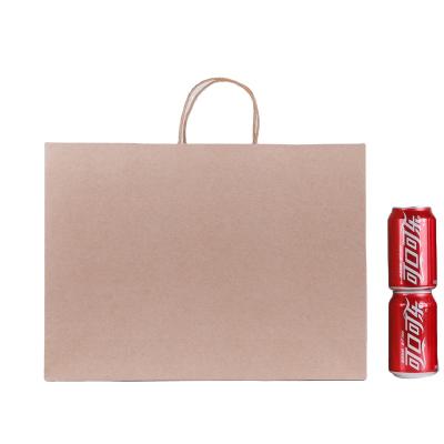 China Custom Your Own Logo Design Brown Kraft Paper Bag Food With Handle Cheap Price Shopping Bag for sale