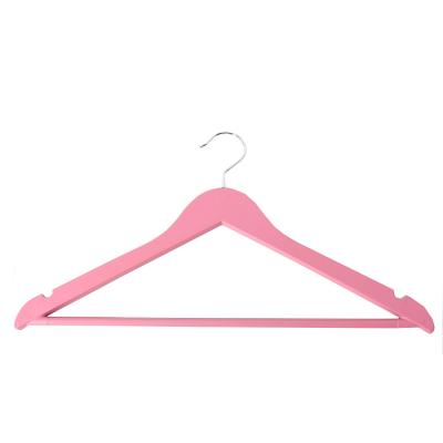 China Best quality plastic coat hanger new color multifunctional custom made rubber coat hanger with metal hook for sale