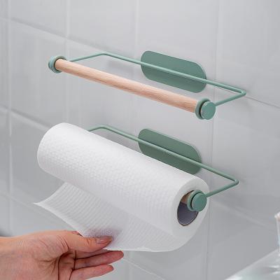 China Home Living Room Towel Rack Paper Towel Cloth Hanger Rack Kitchen Hanging Organizer for sale