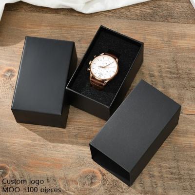 China Support custom logo/pattern good quality and price watch paper box with lid earrings necklace paper box gift for sale