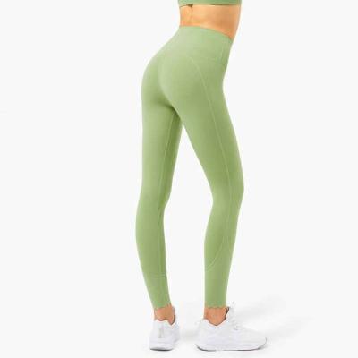 China Breathable women's gym seamless tights butt crack! crack! custom logo yoga pant spats for sale