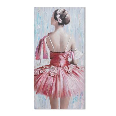 China Modern Hand Painted Wall Painting Canvas Wall Art Picture For Ballet Kids for sale