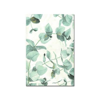 China Modern Hot Selling Amazon Green Leaves Hand Paint Print Picture Canvas Wall Art for sale