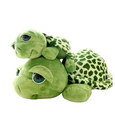 China No Cute Little Plush Toys That Can Hold Sleeping Pillows , Customized Big Eyed Turtle Toys for sale