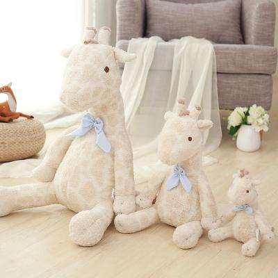 China Toy Wholesale Drop Shipping Giraffe Calming Plush Toy Pillow Soft Giraffe for sale