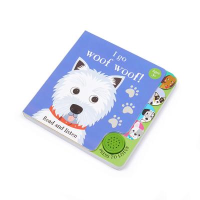 China Environmental Friendly Custom Kids Touch Reading Preschool Acoustic Education Hardcover Book Board Music Sound Books Printing for sale