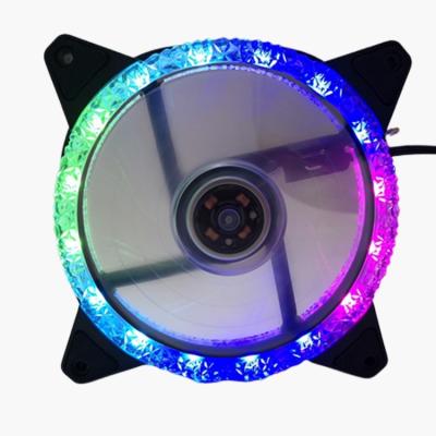 China Computer PWM Colorful LED Case Dimming PC Fan with 11 Blades for PC Chassis Cooling for sale