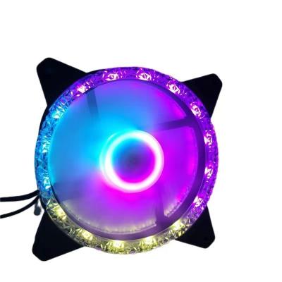 China Computer Case RGB Fan 120mm Dual Ring PC Case Fan Cooling For Computer Hardware Cooling for sale