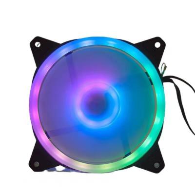 China Computer Case 12CM RGB 12V PWM Computer Case Fan CPU Heatsink With 11 Blades For Chassis Cooling for sale