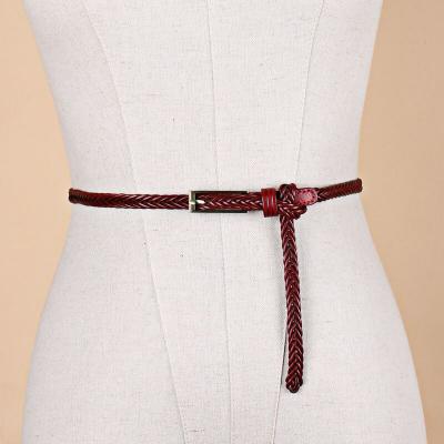 China Woven Leather Belt Paper Spring Leather Belt Her or Lady Belt Fashion Summer Decoration for sale