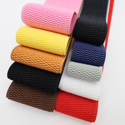 China Wholesale Multicolor Elastic Webbing Strap, Multi-size Corn-pattern Elastic Band Webbing for sale