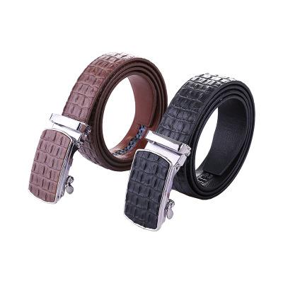 China Leisure Men Leather Belt 2020 New Fashion Leisure Belt Wholesale Automatic Buckle Business Belt for sale