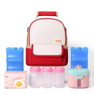 China 2023 Cooler Factory Handle Mummy Diaper Bowl Portable Thermal Waterproof Wholesale Anti-theft Diaper Bags For Women for sale