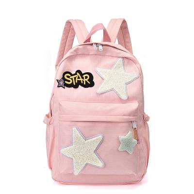 China Other Fashion Style Preppy Student Ladies Soft Handle Backpack Solid Corduroy Striped Rucksack School Bag For Teenage Girls for sale