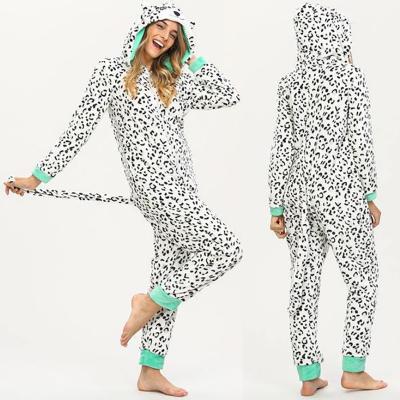 China Custom Mommy and Me QUICK DRY Zipper Closure QUICK DRY Fleece Onesie Matching Animal Pajamas For Wholesale for sale