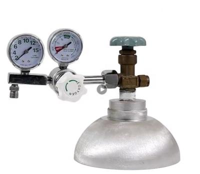 China Aluminum Hospital Medical Oxygen Regulator CGA540 With Dual Pressure Gauge Dual Oxygen Regulator for sale