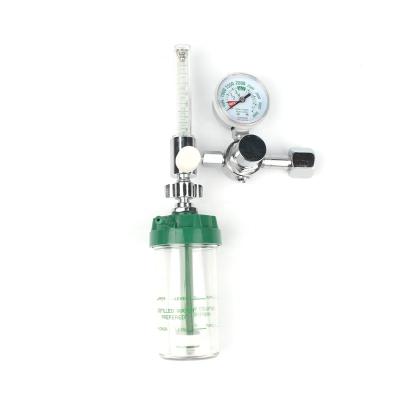 China Medical Metal Flow Meter With Humidifier Bottle For Oxygen Cylinder With Favorable Price for sale