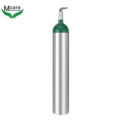 China LPG Chinese DOT ME Medical Portable E Size Gas Aluminum Oxygen Cylinder With Trolley Aluminum Material Oxygen Tank for sale