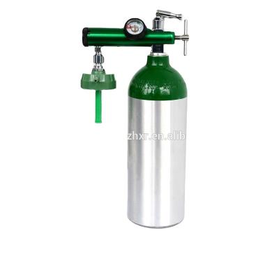 China LPG Gas Cylinders Oxygen Cylinder DM 2.9L Empty Medical Aluminum Material Oxygen Tank for sale