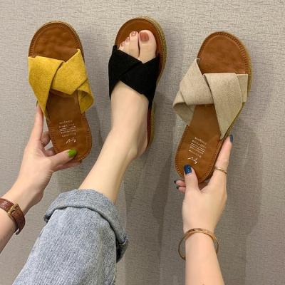 China Wholesale Fashion Trend Stylish Luxury Non Slip Comfortable For Beach Slippers For Women for sale