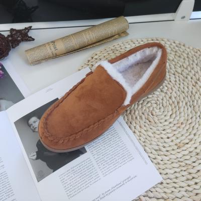 China Manufacturer Price Hot Selling Mens Anti Slip Suede Shoes Warm Comfort Anti Slip Faux Suede Lightweight Slippers for sale