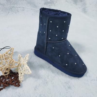 China Wholesale Hot Selling Cute Anti-skid Rhinestone Woman Snow Boots for sale