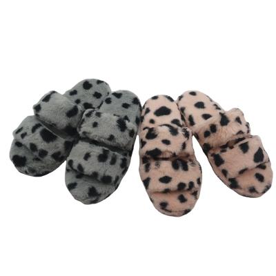 China Wholesale Indoor Faux Fur Slipper Plush Fur Home Slippers Light Fluffy Indoor Bedroom Slippers for sale