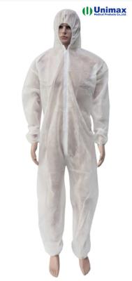 Cina PP Polypropylene Disposable Simple Coveralls Dustproof in vendita