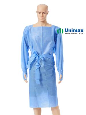 중국 45gsm SMS Disposable Isolation Gowns Hospital Surgeon Gowns 판매용