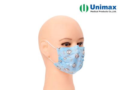 Cina Bambino del fumetto maschera di protezione chirurgica eliminabile di Earloop di 3 pieghe in vendita