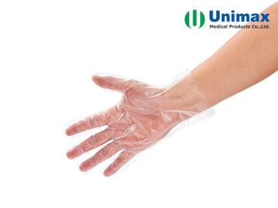 China Guantes disponibles médicos del plástico transparente del LDPE de Unimax en venta