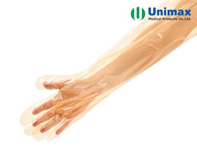 China Guantes veterinarios largos anaranjados de UNIMAX disponibles en venta