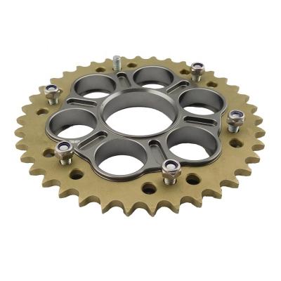 China CNC Precision Aluminum Alloy Motorcycle Aluminum Sprocket With Sprocket Carrier for sale