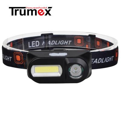 China Recharable LED Headlight LED Head Lamp Outdoor Head Lamp With 1200mAH Battery TH094 Head Lamp Recharable COB Front Light for sale