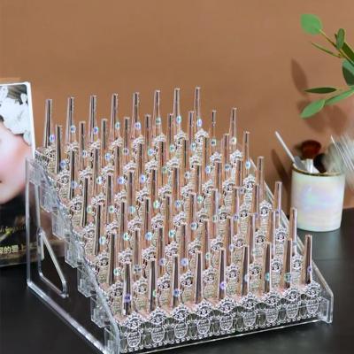 China 3/4/5/6/7 Layer IMAGNAIL 7 Layers Plastic Acrylic Clear Holder Makeup Tray Lipstick Display Nail Polish for sale