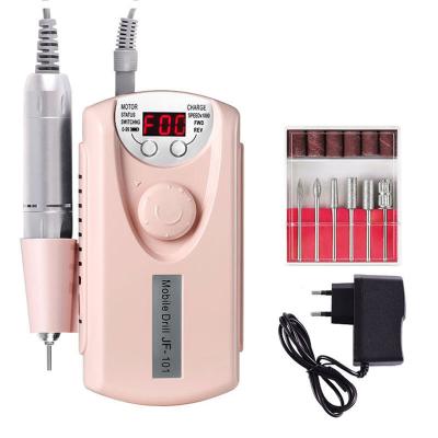 China Portable Mobile Rechargeable Electric Manicure Nail Salon IMAGNAIL 3 Colors Nail Dill Machine for sale