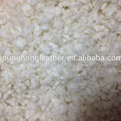 China Viable Dry Bovine Hide Crushed Chunks (White Crushed Hides) For Dog Chews for sale