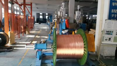 China cable copper wire extrusion machine Line For Automobile PVC / PP / PE Wire for sale