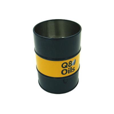 China Recyclable Oil Storage Metal Tin Round Tank for sale