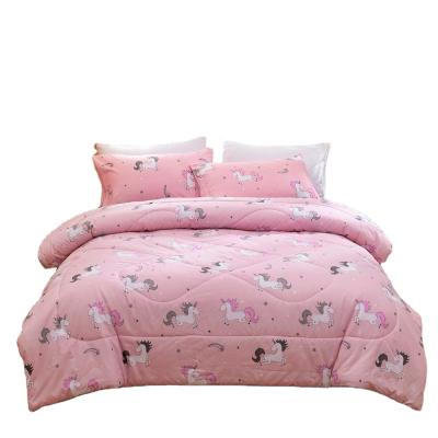 China Custom Super King Comforter Anti Dust Mite Maker Printed Comforter Set 3 Piece Bed Set for sale