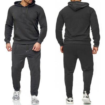 China QUICK DRY Sweater Sweater Fashion Cotton Polyester Sportswear Jogging Tracksuit Hoodie Set For Men for sale