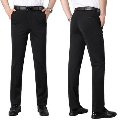 China Anti-wrinkle summer business casual straight middle age pants comfortable and supple casualWholesale sports active men's pants for sale